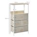 Cajonera de Tela Lino, Metal HOMCOM Cajonera de Tela Lino, Metal HOMCOM Gris