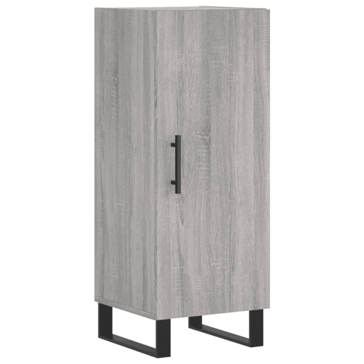 vidaXL Aparador 34,5x34x90 cm derivados de madeira sonoma cinzento