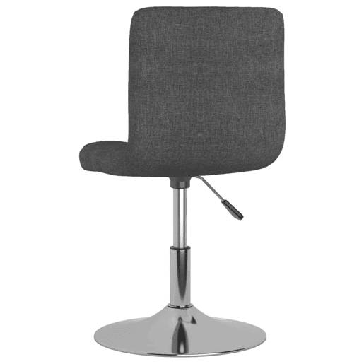 vidaXL Cadeiras de jantar giratórias 6 pcs tecido cinzento-escuro