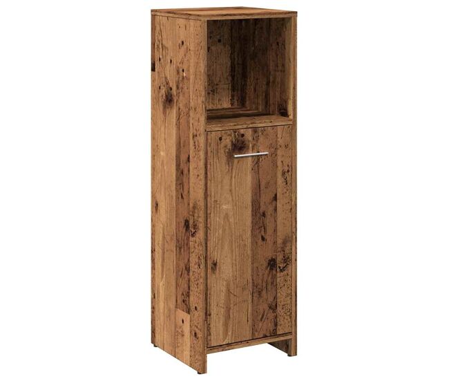 Vidaxl armario de baño madera contrachapada envejecida 30x30x95 cm