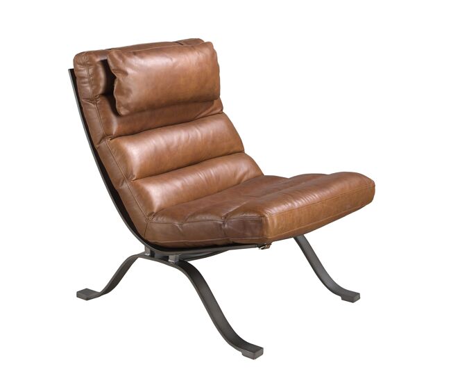 Angel cerda sillón piel marrón oscuro