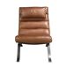 ANGEL CERDA Sillón piel marrón oscuro ANGEL CERDA Sillón piel marrón oscuro Inox