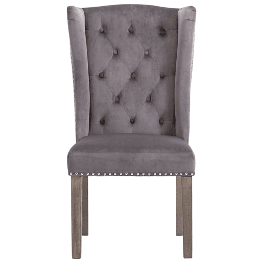 vidaXL Cadeiras de jantar 2 pcs veludo cinzento