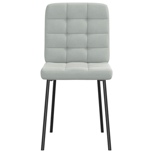vidaXL Cadeiras de jantar 6 pcs veludo cinzento-claro vidaXL Cadeiras de jantar 6 pcs veludo cinzento-claro