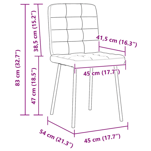 vidaXL Cadeiras de jantar 6 pcs veludo cinzento-claro vidaXL Cadeiras de jantar 6 pcs veludo cinzento-claro
