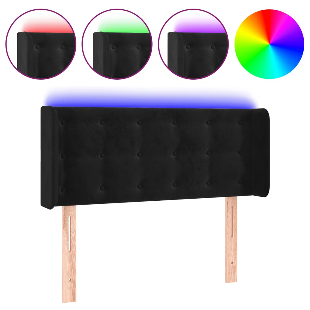 Cabecero Con Led 93 Negro