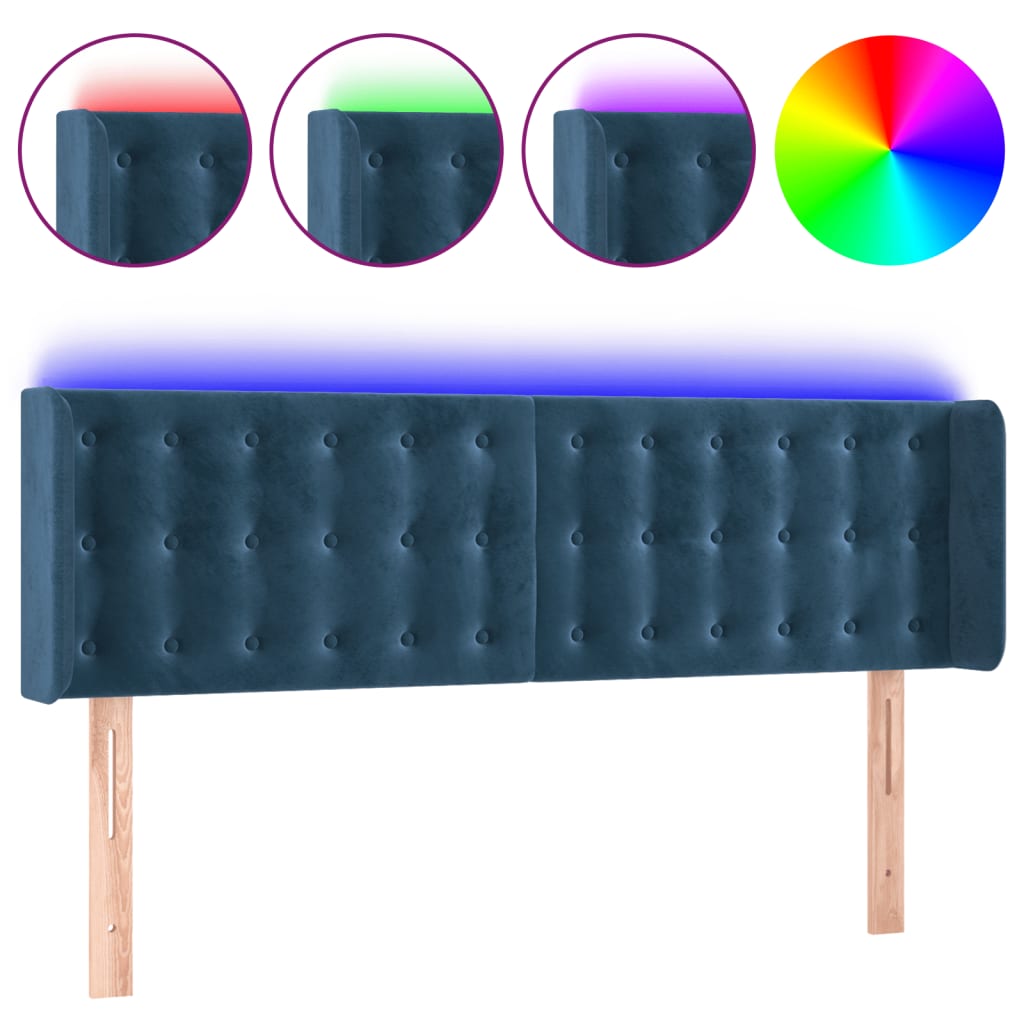 Cabecero Con Led 147 Azul