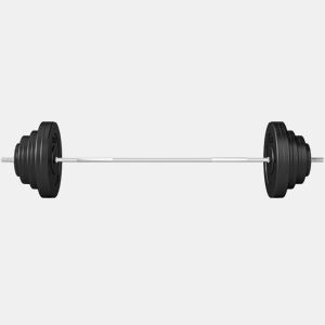 HOMCOM Barra de Pesos 70 kg com Halteres Conjunto de Pesos Ajustáveis com 8 Discos de 1,5kg 5kg 10kg 15kg e 1 Barra para Treino de Força em Casa Ginásio ou Escritório 170x40,5x40,5 cm Preto