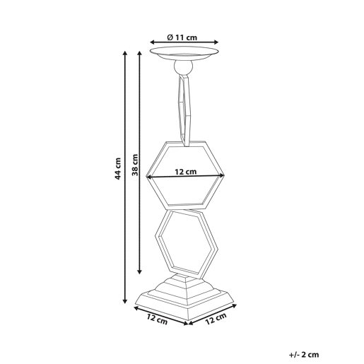 Candelabro ARDEE Metal 44 cm Dourado Candelabro ARDEE Metal 44 cm Dourado