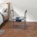 Silla con Inodoro Aluminio, Plástico HOMCOM, hogar - baño Silla con Inodoro Aluminio, Plástico HOMCOM, hogar - baño Gris