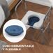 Silla con Inodoro Aluminio, Plástico HOMCOM, hogar - baño Silla con Inodoro Aluminio, Plástico HOMCOM, hogar - baño Gris