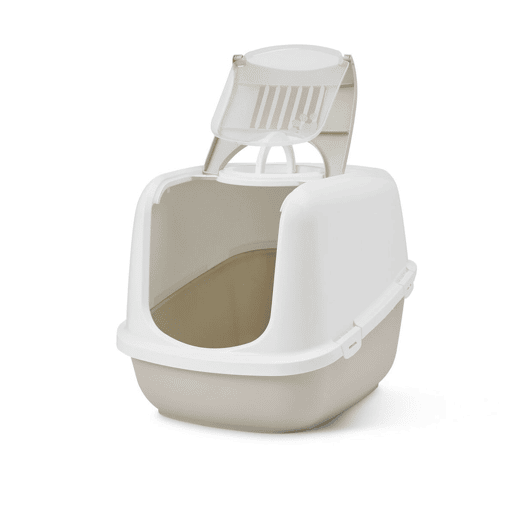 Caixa de Areia para Gatos Savic Branco Café Plástico 48,5 x 46,5 x 66,5 cm (11 Unidades)