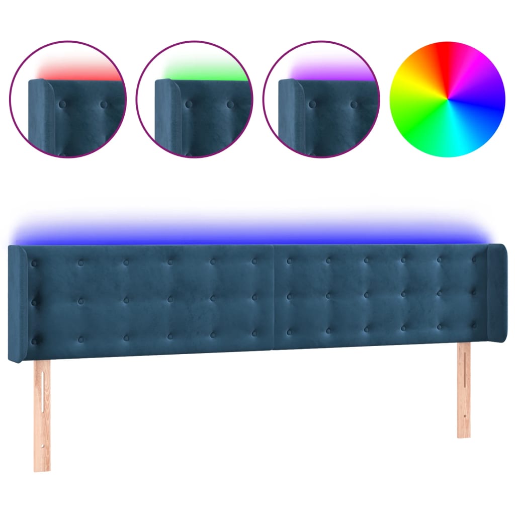 Cabecero Con Led 163 Azul