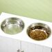Comedero para Perros MDF, Acero Inoxidable PawHut Comedero para Perros MDF, Acero Inoxidable PawHut Blanco