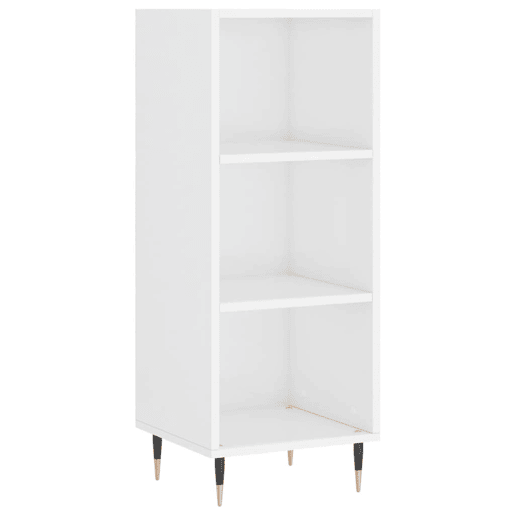 vidaXL Aparador 34,5x32,5x90 cm derivados de madeira branco brilhante
