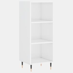 vidaXL Aparador 34,5x32,5x90 cm derivados de madeira branco brilhante