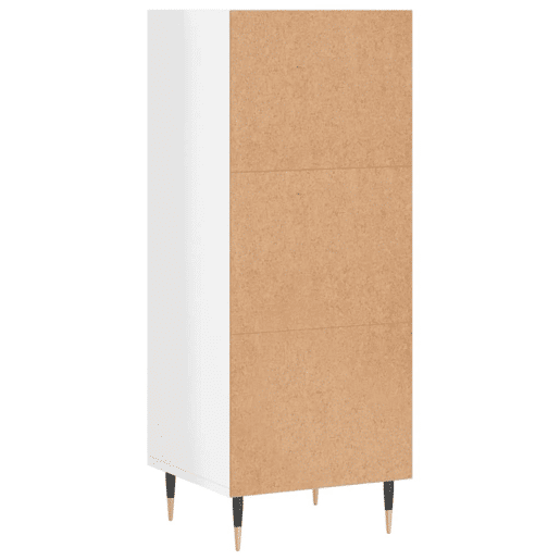vidaXL Aparador 34,5x32,5x90 cm derivados de madeira branco brilhante