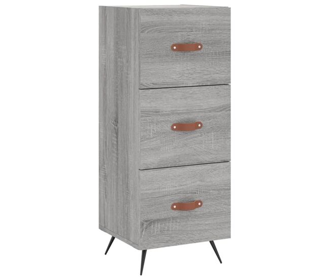 Vidaxl aparador madera de ingeniería gris sonoma 34,5x34x90 cm