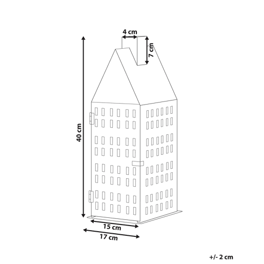 Lanterna DOLOK Metal 40 cm Branco