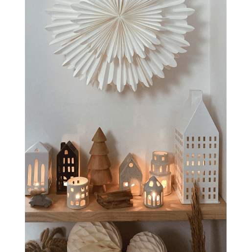 Lanterna DOLOK Metal 40 cm Branco
