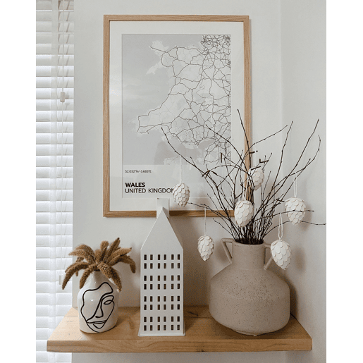 Lanterna DOLOK Metal 40 cm Branco