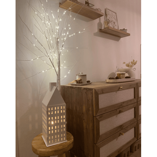 Lanterna DOLOK Metal 40 cm Branco