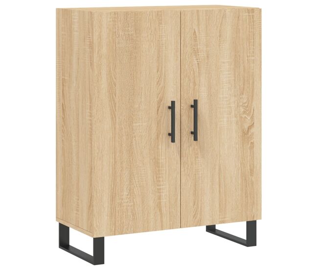 Vidaxl aparador de madera de ingeniería roble sonoma 69,5x34x90 cm