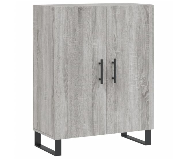 Vidaxl aparador de madera de ingeniería gris sonoma 69,5x34x90 cm