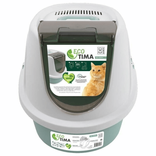 Caixa de Areia para Gatos MPETS Verde Plástico reciclado