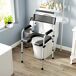 Silla con Inodoro Acero, Plástico HOMCOM, hogar - baño Silla con Inodoro Acero, Plástico HOMCOM, hogar - baño Negro