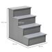 Escalera para Perro MDF, Poliéster PawHut Escalera para Perro MDF, Poliéster PawHut Gris
