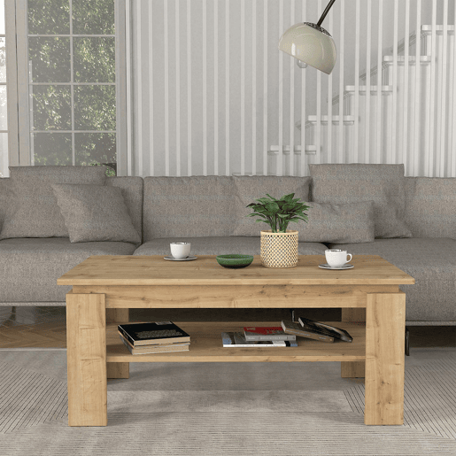 Mesa de centro Krirdfjos 110x60x47 cm Carvalho safira en.casa