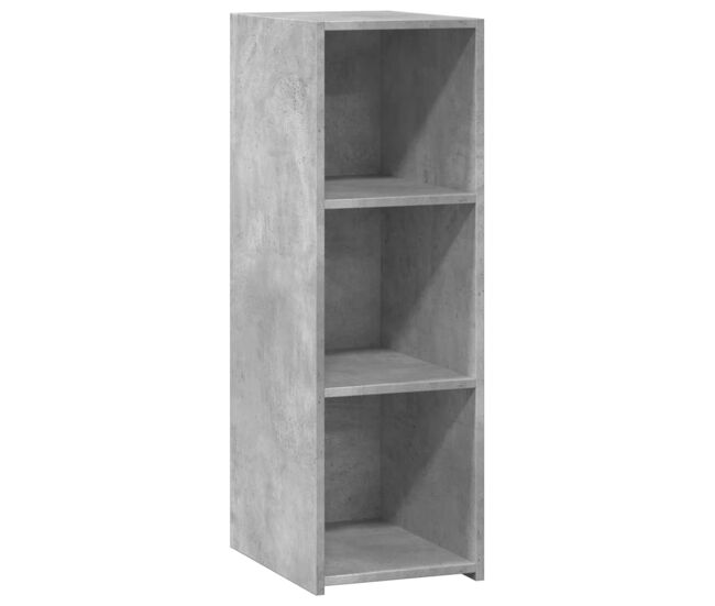 Vidaxl aparador de madera contrachapada gris hormigón 30x41x93 cm