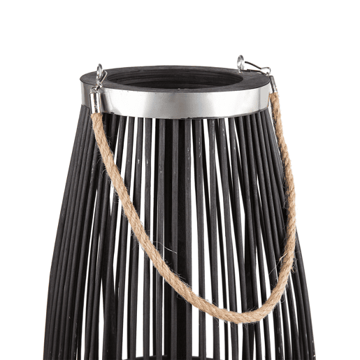 Lanterna TAHITI Madeira de bambu 72 cm Preto Lanterna TAHITI Madeira de bambu 72 cm Preto