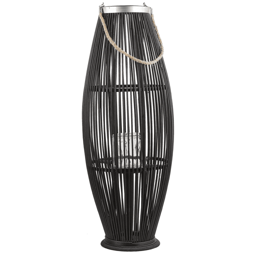 Lanterna TAHITI Madeira de bambu 84 cm Preto Lanterna TAHITI Madeira de bambu 84 cm Preto