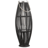 Lanterna TAHITI Madeira de bambu 84 cm Preto