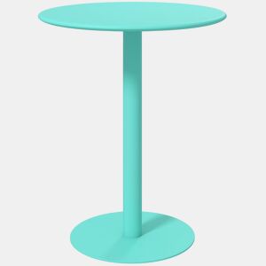HOMCOM Mesa de Refeição Redonda para 2 Pessoas Mesa de Cozinha de Aço para Interior e Exterior Ø60x72 cm Verde