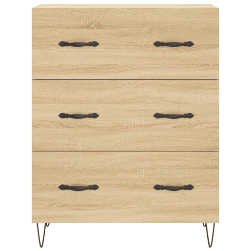 vidaXL Aparador 69,5x34x90 cm derivados de madeira carvalho sonoma