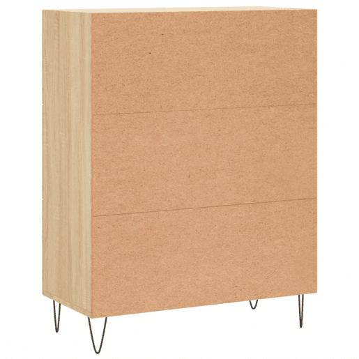 vidaXL Aparador 69,5x34x90 cm derivados de madeira carvalho sonoma