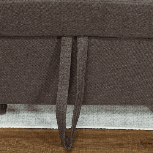 HOMCOM Sofá Cama Individual Poltrona com 4 Rodas Encosto Reclinável Almofada Extra e Assento Acolchoado Carga 100 kg para Escritório Dormitório Sala de Estar 69x82,5x84 cm Cinzento