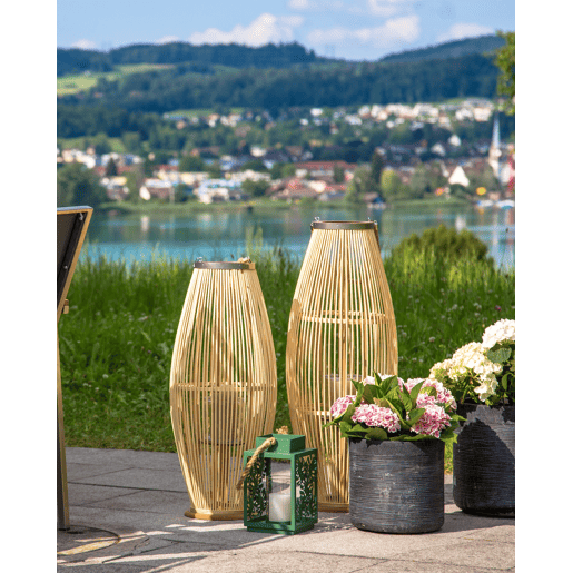 Lanterna TAHITI Madeira de bambu 72 cm Natural