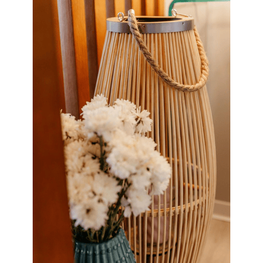 Lanterna TAHITI Madeira de bambu 72 cm Natural