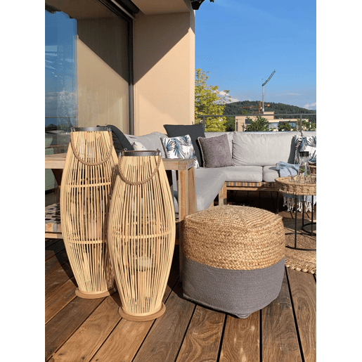 Lanterna TAHITI Madeira de bambu 72 cm Natural