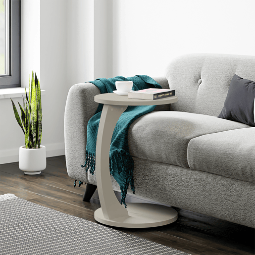 Mesa de apoio Holeby 56 x Ø 38 cm Cor de arenito en.casa