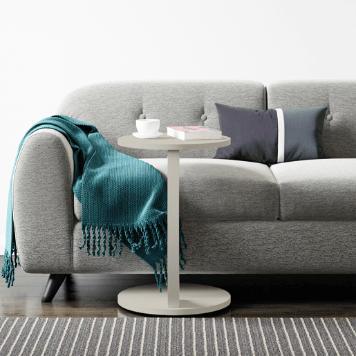 Mesa de apoio Holeby 56 x Ø 38 cm Cor de arenito en.casa