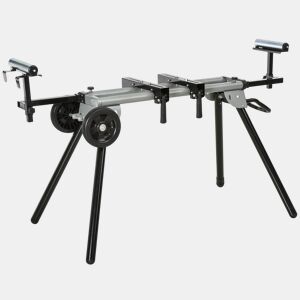 DURHAND Suporte universal para serra de esquadria dobrável com distância de trabalho ajustável, fácil de transportar e armazenar 123,5-245x73x96 cm Preto