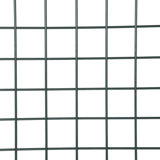 HOMCOM Porta para Vedação de Jardim de Aço com Maçaneta de Fechadura e 3 Chaves Porta de Vedação para Exterior Pátio Terraço 97x150cm Verde