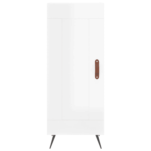 vidaXL Aparador 34,5x34x90 cm derivados de madeira branco brilhante vidaXL Aparador 34,5x34x90 cm derivados de madeira branco brilhante
