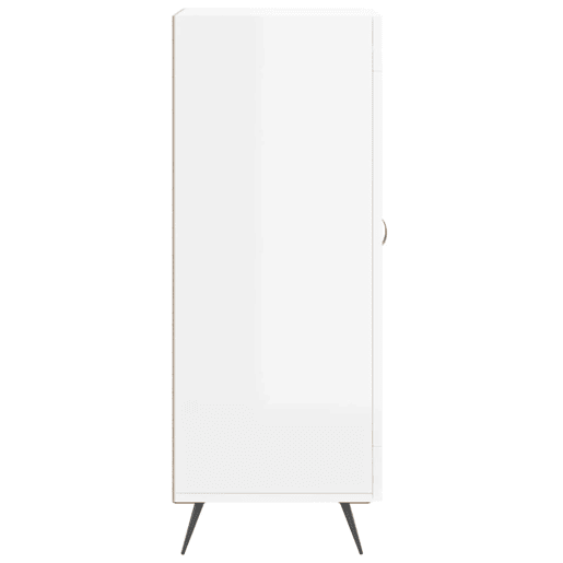 vidaXL Aparador 34,5x34x90 cm derivados de madeira branco brilhante vidaXL Aparador 34,5x34x90 cm derivados de madeira branco brilhante