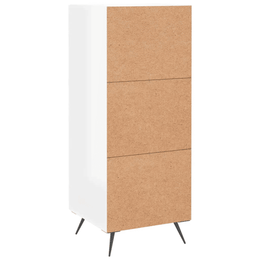 vidaXL Aparador 34,5x34x90 cm derivados de madeira branco brilhante vidaXL Aparador 34,5x34x90 cm derivados de madeira branco brilhante